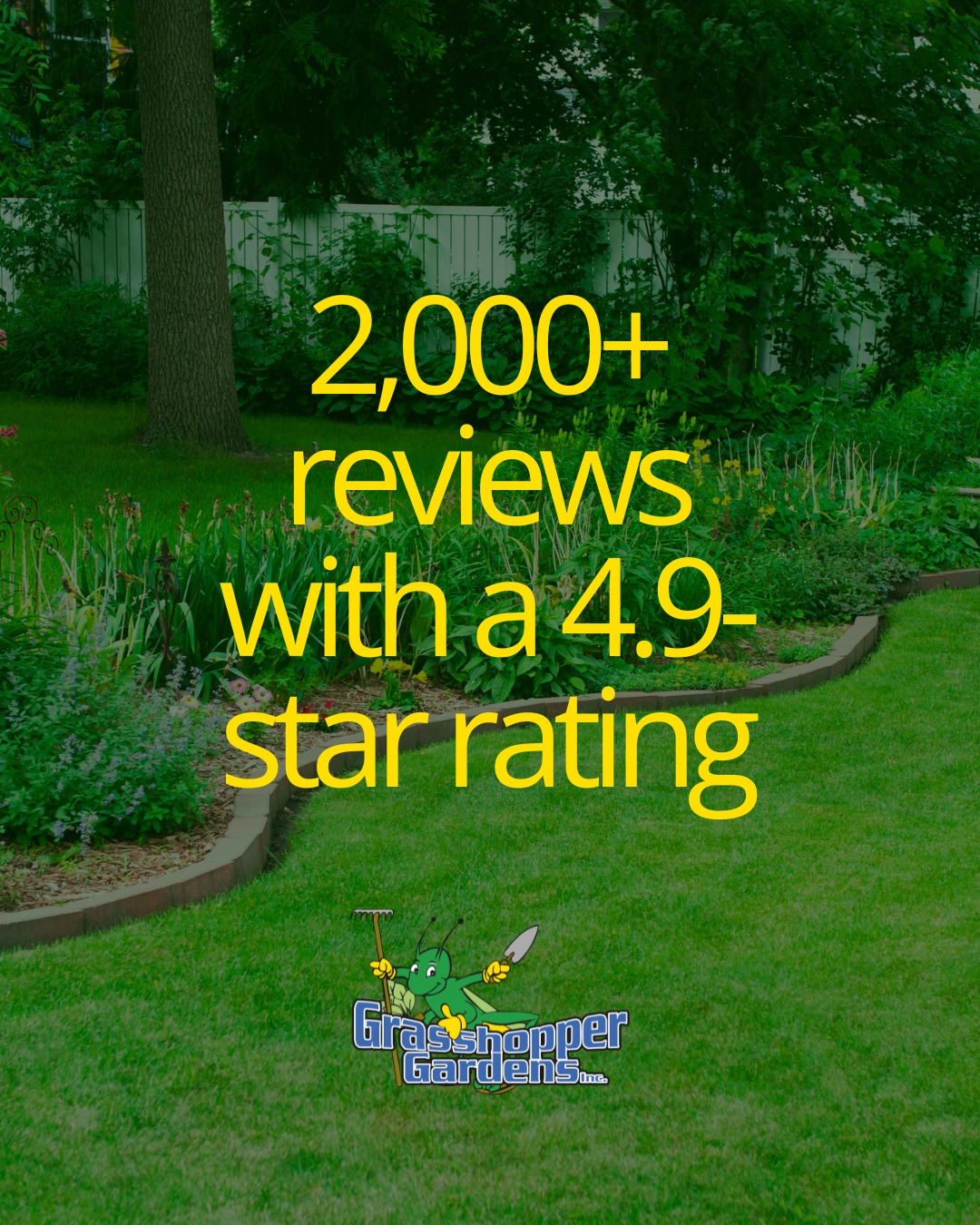 Reviews this good are better than advertising. 😎 

Trust your yard with a local favorite. Let us know how we can help:

📞 518.500.4132
or email us at
📧 info@nicelawns.com
🌳 🌳 🌳 

Read what customers are saying here:

https://www.grasshoppergardens.com/resources/blog/what-customers-say-grasshopper-gardens/

#LandscapeDesign #GrasshopperGardens #UpstateNY
