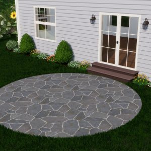 Circular Irregular Bluestone Patios