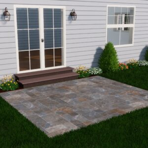 Rectangular Dimensional Bluestone Patios