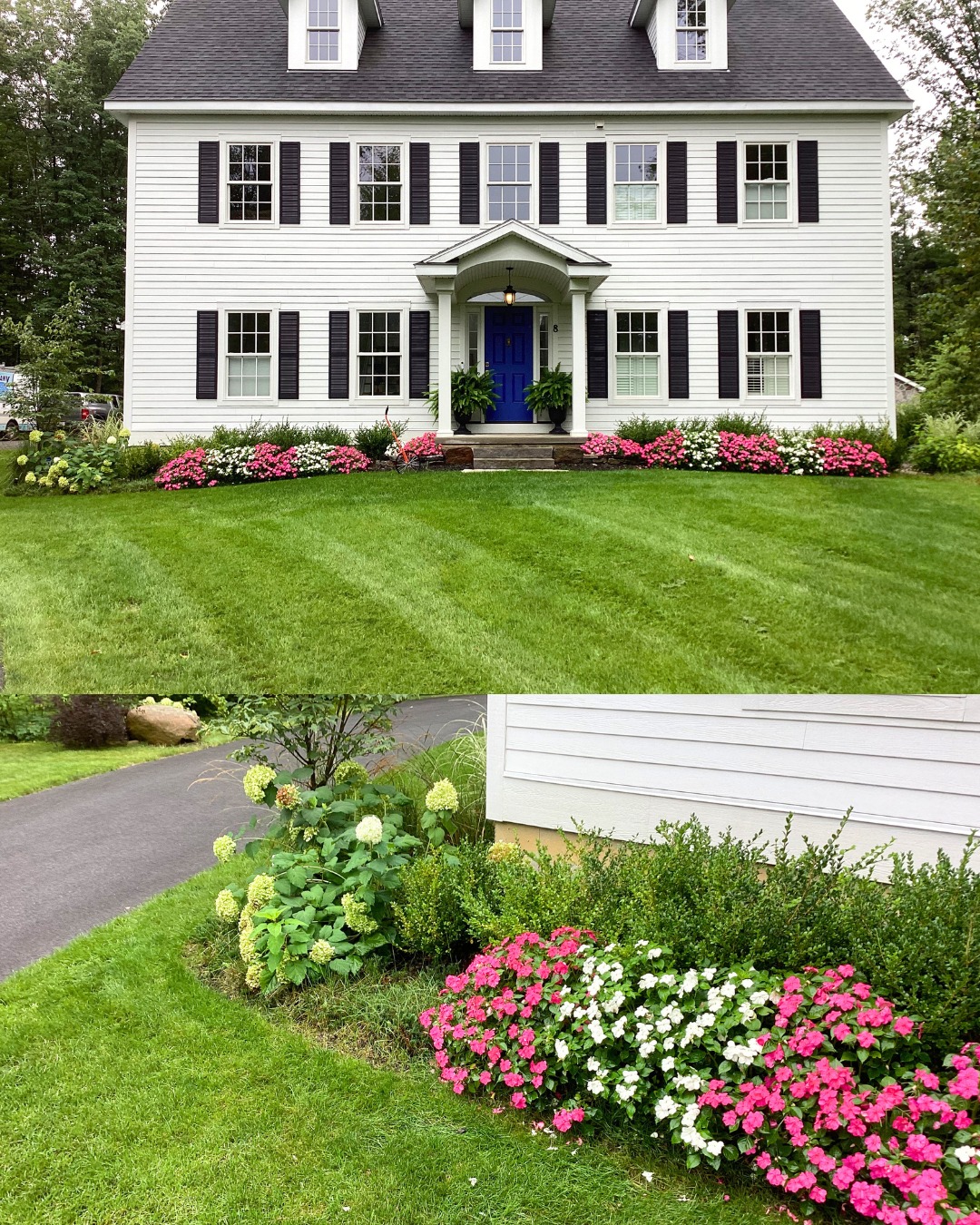 A beautiful home deserves a landscape to match, and this custom flower bed was designed to elevate curb appeal and frame the space with intention.

Thoughtful landscape design doesn’t just look good - it adds value to your home while creating a warm, welcoming first impression for guests and neighbors alike.

Feel like something’s missing? We’ll evaluate your current landscape, build on what’s working, and transform problem areas with strategic tree and plant installations.

📞 518.500.4132
or email us at
📧 info@nicelawns.com

https://www.grasshoppergardens.com/landscape-services/our-design-process/